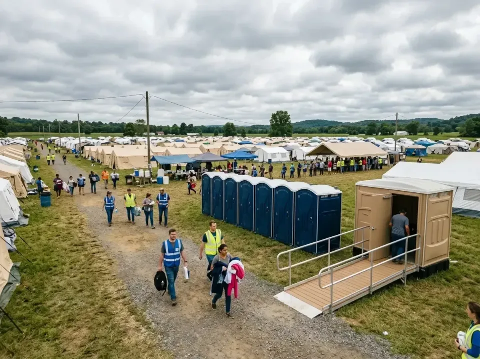 disaster-relief-camp-restrooms-010 — frequently asked questions, Dumpster & Portable Bathrooms Rental in Castle Pines Villag…